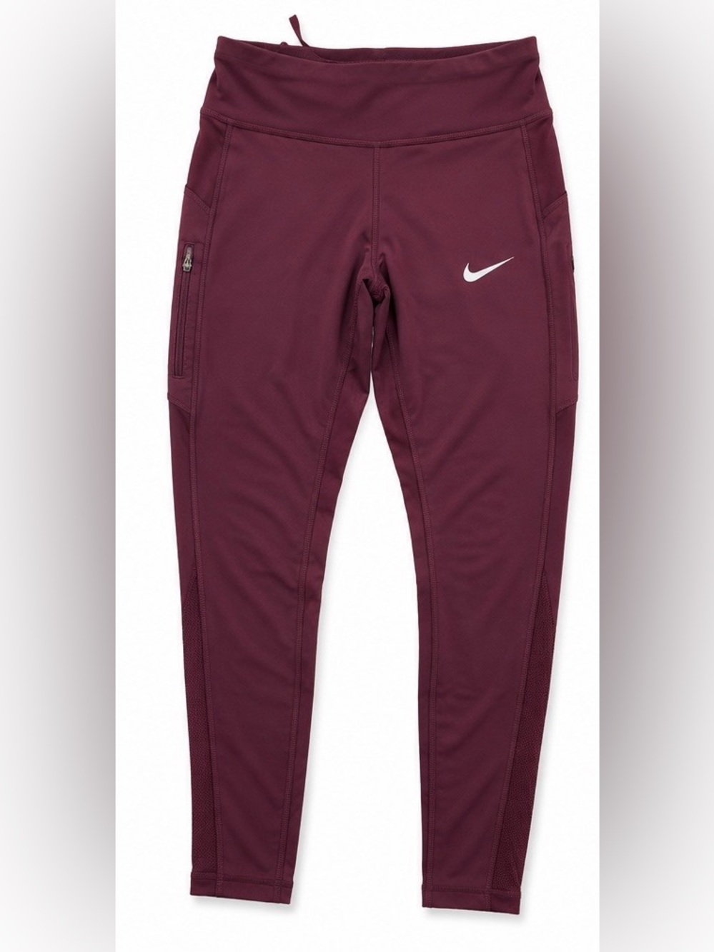 Nike Dri-FIT Burgundy Running Leggings Size M